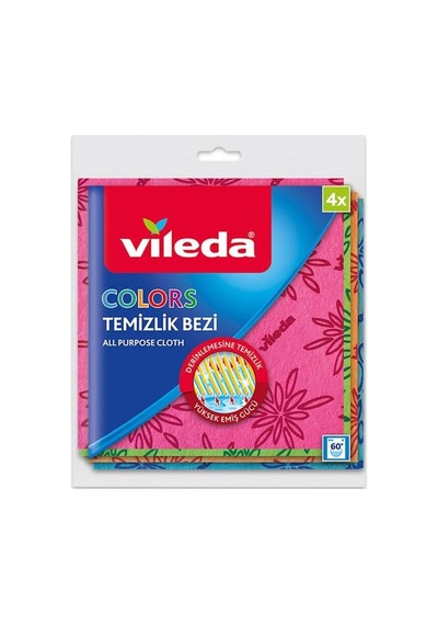 Mikrofiber Colors Temizlik Bezi 4 Lü