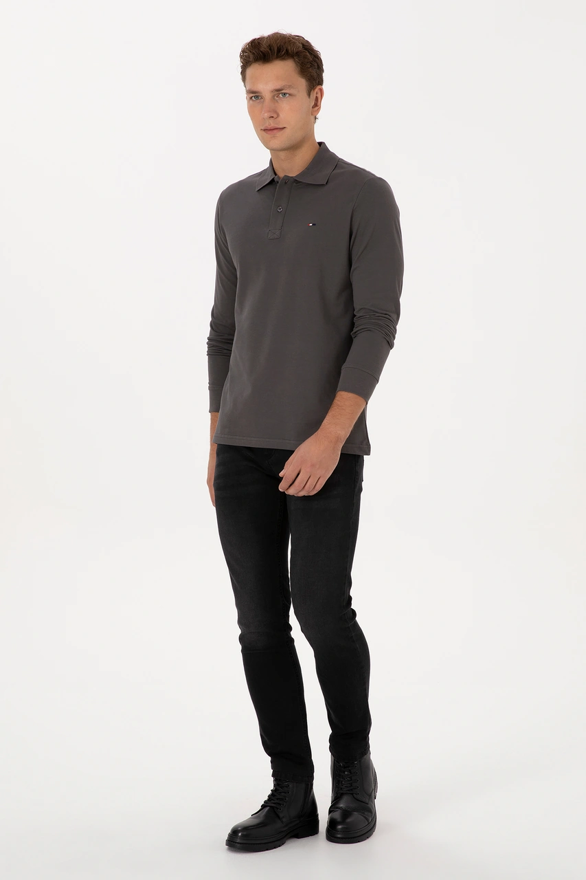 U.S. Polo Assn. Erkek Gri Basic Sweatshirt 50315941-VR024