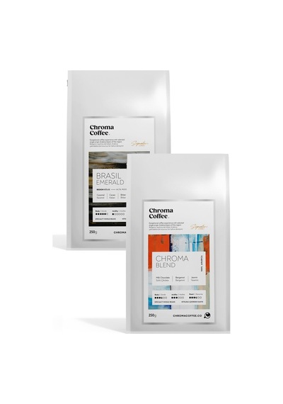Chroma Coffee Signature Series Çekirdek Kahve Seti - 5 %100 Nitelikli Arabica 2 x 250 G