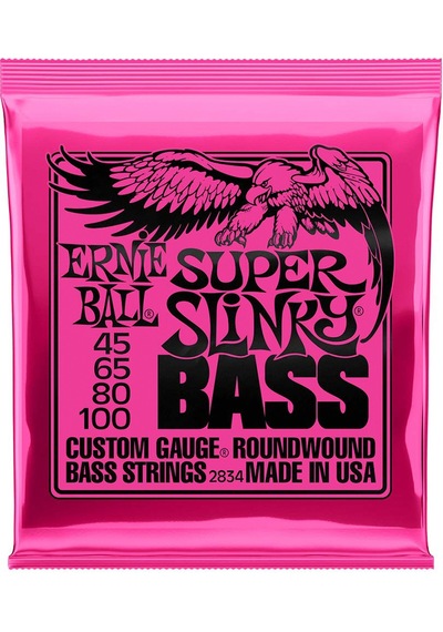 Ernie Ball P02834 Super Slinky Nickel 45-100 (4 Telli) Bas Gitar
