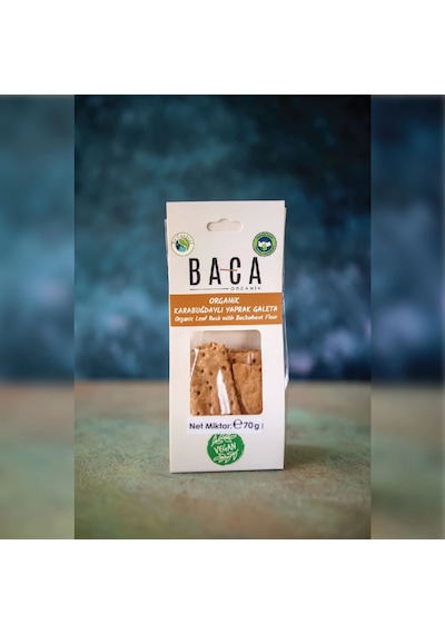 Baca Organik Organik Karabuğdaylı vegan Yaprak Galeta 55 G