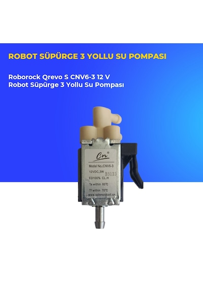 Roborock Qrevo S Cnv6-3 12 V Robot Süpürge 3 Yollu Su Pompası