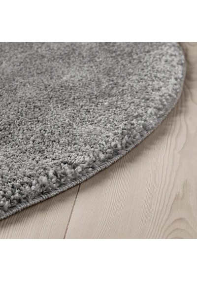Ikea Stoense Yuvarlak Halı 130 X 130 Cm Gri