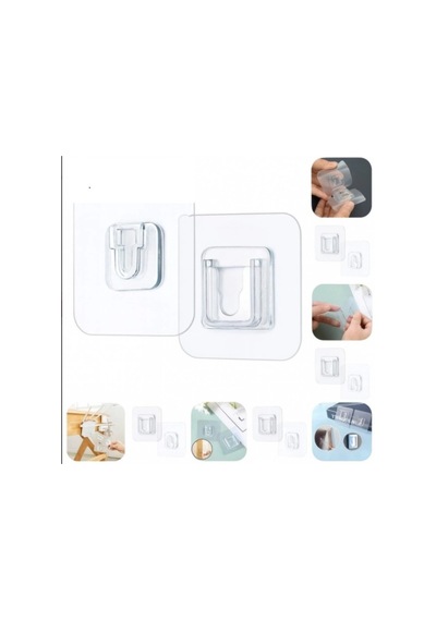 Geçmeli Klips Eşya Sabitleme Askısı 10'lu Set 692498