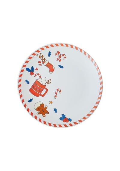 New Sevimli Servis Tabağı 26 Cm 21655 Açık Gri