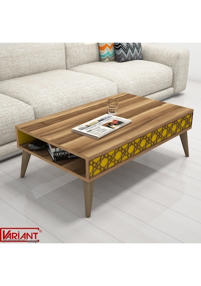 Variant City Orta Sehpa Ceviz-Sarı