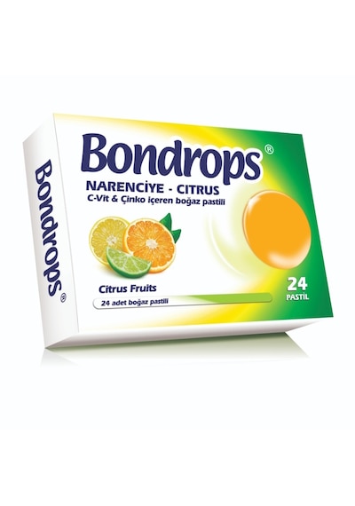 Bondrops Pastil Cıtrus Narenciye 24'lü