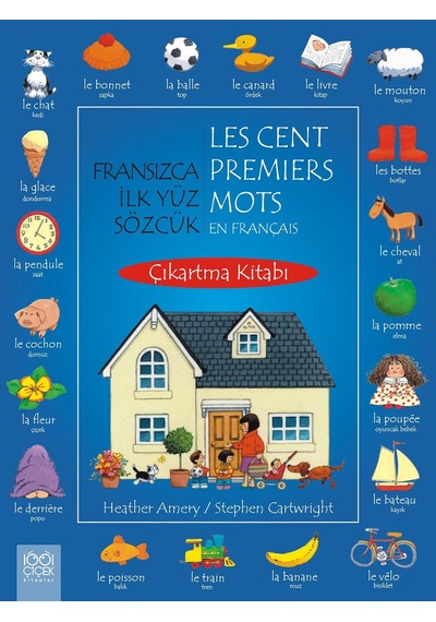 Fransızca İlk Yüz Sözcük Çıkartma Kitabı - Kyut-877468