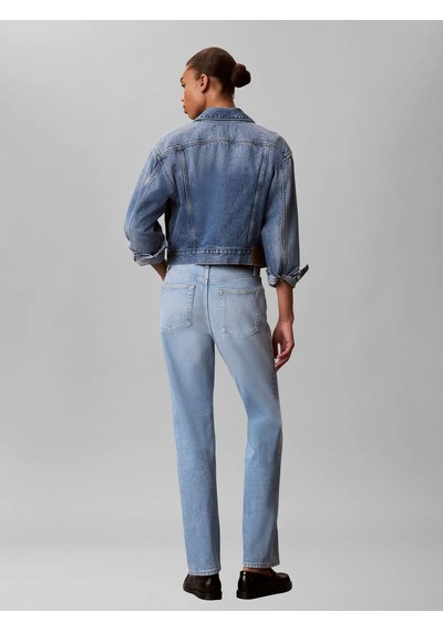 Calvin Klein Hıgh Rıse Straıght L, Ylx Mavi Kadın Kot Pantolon Calvin Klein Hıgh Rıse Straıght L, Ylx Mavi Kadın Kot Pantolon