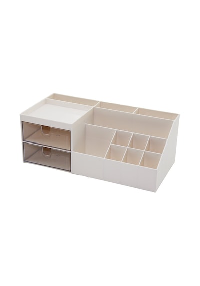 House By House Ur-3502 İki Çekmeceli 12 Bölmeli Plastik Makyaj & Takı Organizer 12x24cm Diğer