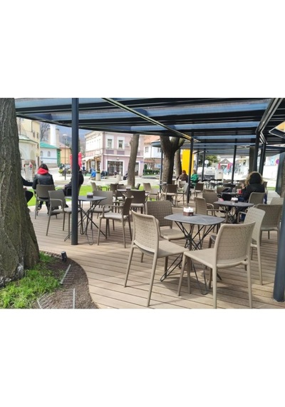 Papatya Fame-s 4 Adet Sandalye Mutfak Bahçe Restoran Kafe Otel Bej Açık Bej