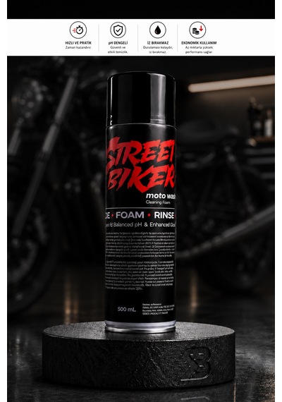 Street Biker Motosiklet Köpük Temizlik Spreyi