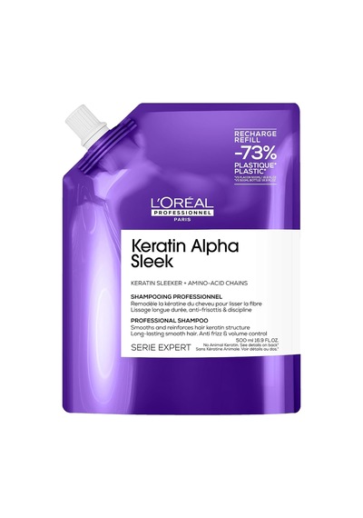L'oreal Professionnel Keratin Alpha Sleek Şampuan Yeniden Dolum Paketi 500 Ml