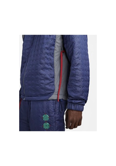Nike Air Jordan Clot Woven Full Zip Ceket Lacivert Kırmızı Dj9742-414 Mavi