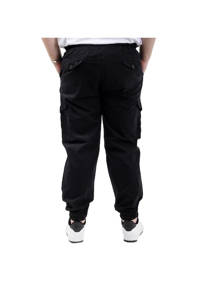 Mode Xl Büyük Beden Erkek Keten Kargo Jogger Valencia 21911 Siyah Siyah