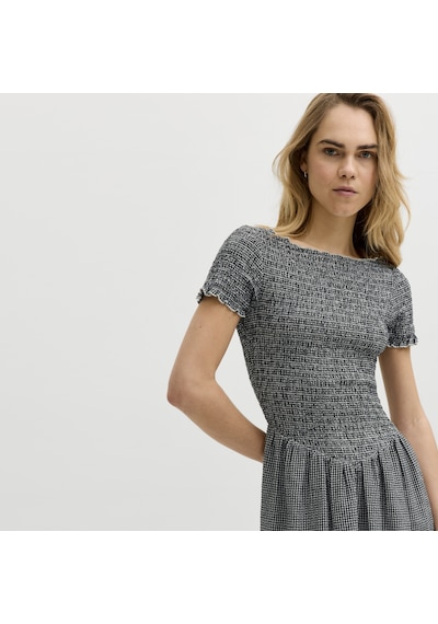 Jack & Jones Kadin Yuvarlak Yaka Kisa Elbise - Zoe - 12290727 Siyah