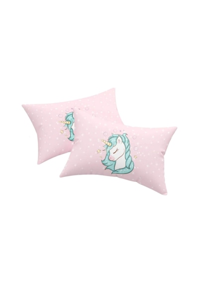Eponj Home 2li Yastık Kılıfı Unicorn Dreams Pembe Pembe