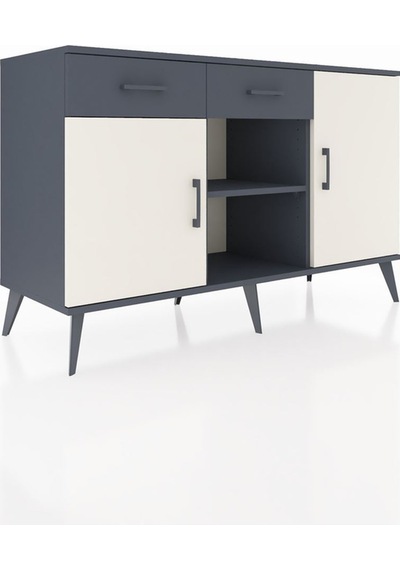 Hyperion Konsol 3 Raflı 2 Çekmeceli 3 Kapaklı 132x44x83 Antrasit-aytaşı/antrasit Aytaşı/antrasit Hyperion Konsol 3 Raflı 2 Çekmeceli 3 Kapaklı 132x44x83 Antrasit-aytaşı/antrasit Aytaşı/antrasit
