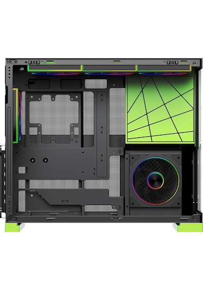 Dragos Prizma 5x Argb Fan Type-c 1000w 80+ Bronze Pcıe 5.1 Atx 3.0 Atx Mid Tower Kasa Yeşil