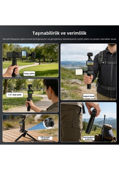 Djı Osmo Pocket 3/4 İle Uyumlu Alüminyum Genişletme Çerçevesi Frm