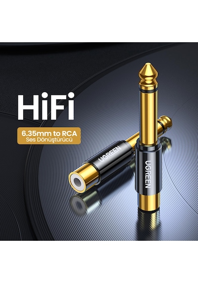 Ugreen 6.35mm to RCA Dönüştürücü Adaptör