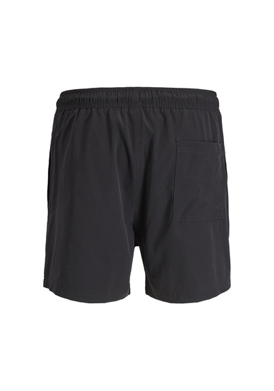 Jack & Jones Jack Jones Erkek Beli Lastikli Siyah Deniz Şortu 12291385