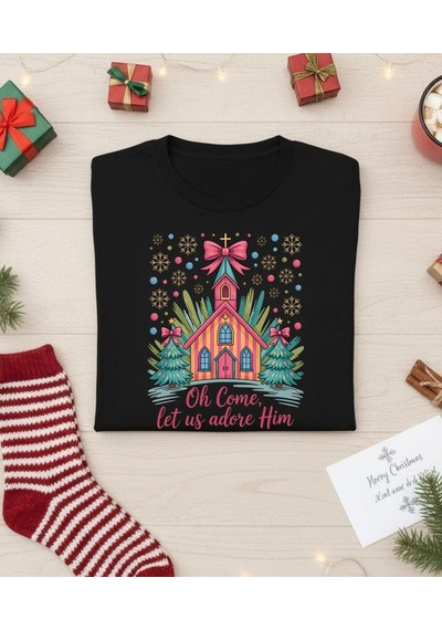 Aselinda Christmas-yeni Yıl Ev Baskılı Anne-kız Kombin Tişört Kombin Yapmak İçin 2 Ürün Ekleyiniz Siyah