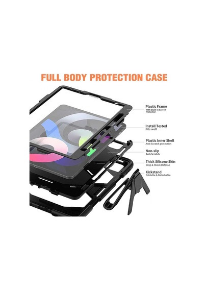 Apple Uyumlu İpad Pro 11 2020 Kılıf Griffin Tablet Kapak - Siyah Evimdeyokyok
