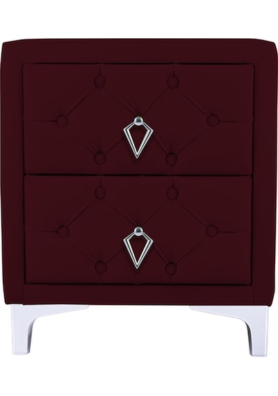 Ruby 2 Çekmeceli Komodin-silver Model Kapitoneli Yatak Odası Iki Çekmeceli Komodin&şifonyer Modeli Bordo Ruby 2 Çekmeceli Komodin-silver Model Kapitoneli Yatak Odası Iki Çekmeceli Komodin&şifonyer Modeli Bordo