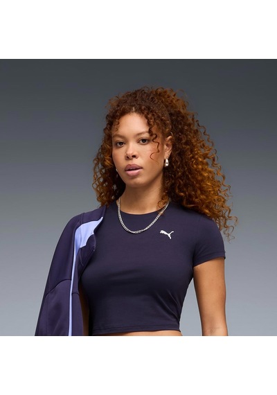 Puma Wardrobe Essentials Kadın Mor Tişört 629745-64