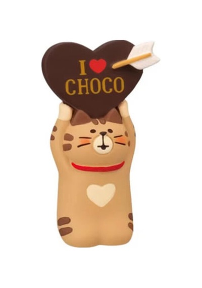Love Chocolate Çikolata Sever Kedi Mini Figür