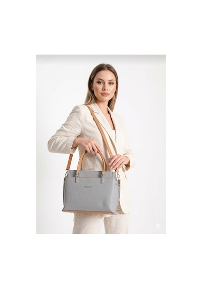 Just Polo Kadın Gri El Ve Omuz Çantası-bd4045 GRİ