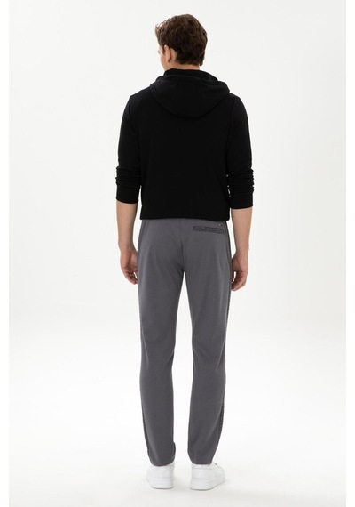 U.S. Polo Assn. Lastikli Bel Regular Fit Erkek Örme Pantolon Gri