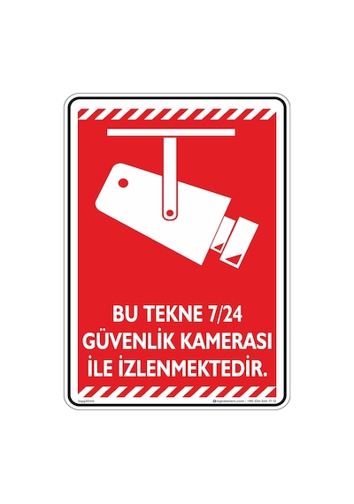 Bu Tekne 7/24 Güvenlik Kamerası ile İzlenmektedir./V1-1