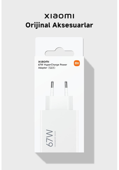 Xiaomi 67w Hypercharge Power Adapter Type-a Eu Mdy-12-eh Hızlı Şarj Adaptörü