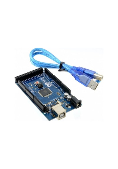 Wozlo Arduino Mega 2560 R3 Rev3 Atmega 2560-16au Ch340g Devre Kartı Yeni Versiyon + Kablo