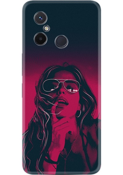 Xiaomi Redmi 12C Kılıf Silikon Desen Özel Seri Girl 1647