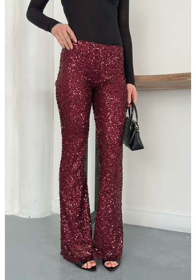 Verymoda Pullu Pantolon D2936 Bordo