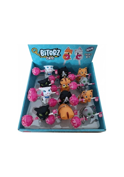 Flipperz Biterz Dogz - Dragonz - Catz Lolipop Şeker Ve Figür Anahtarlık 1 Adet