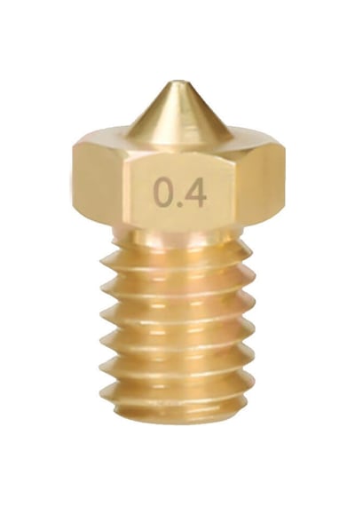Koodmax 5 Adet 3d Yazıcı Extruder M6 1.75mm / 0.4mm V5 - V6 Pirinç Nozzle Baskı Kafası