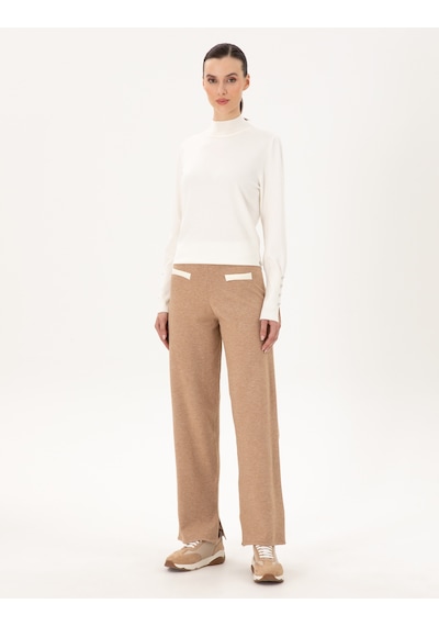 Pierre Cardin Kadın Bej Pantolon Triko 50291033-vr011 Bej