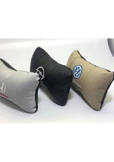 Volkswagen Lüks Deri Oto Yastık Boyun Yastığı (376784879)