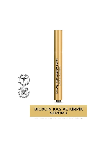 Bioxcin Kaş Ve Kirpik Serumu Biocomplex B11, Hyaluronik Asit, Hint Yağı Ve Peptit İçerikli Gürleştirici Ve Uzatıcı Etki 10 Ml
