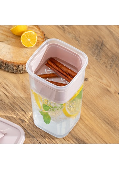 Porsima 06-1109 Detoks Sürahi & Limonluk Şeffaf 1,5 L - Pembe