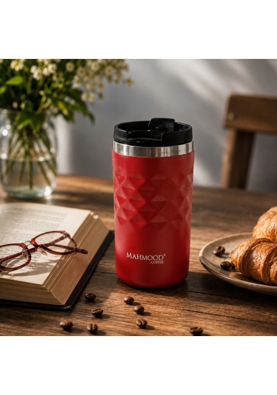 Mahmood Coffee Çelik Kırmızı Termos 300 Ml