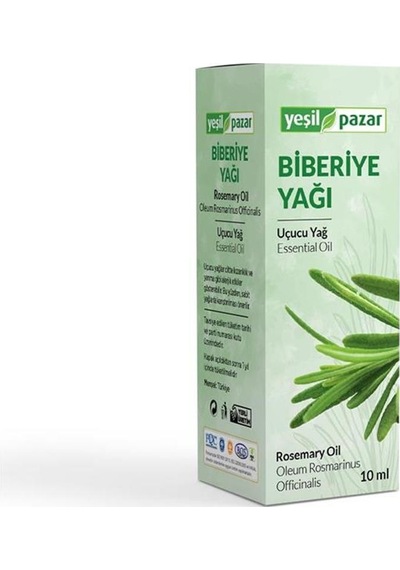 Yeşil Pazar Biberiye Yağı 10 ML