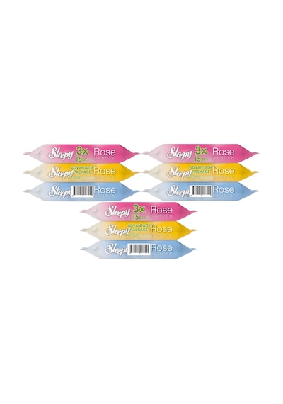 Sleepy Islak Havlu Cep Mendil 135yaprak 9 Lu Set Rose/garden 9'lu Set