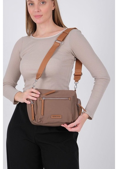 Silver Polo Sp1229 Kadın Çapraz Çanta Saten Kahve-taba