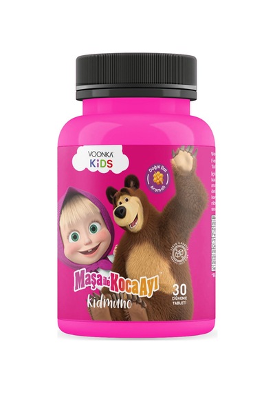 Voonka Kids Maşa İle Koca Ayı Kidmuno 30 Çiğneme Tableti