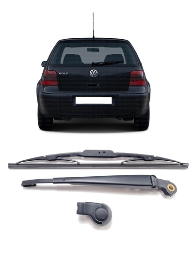Vw Volkswagen Golf 4 Mk4 1998-2004 Uyumlu Arka Cam Silecek Kolu Ve Süpürgesi Kapak Takım 1j6955707a Silecek